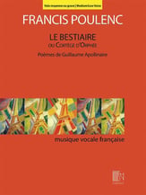 Le Bestiaire ou Cortege d'Orphee Vocal Solo & Collections sheet music cover